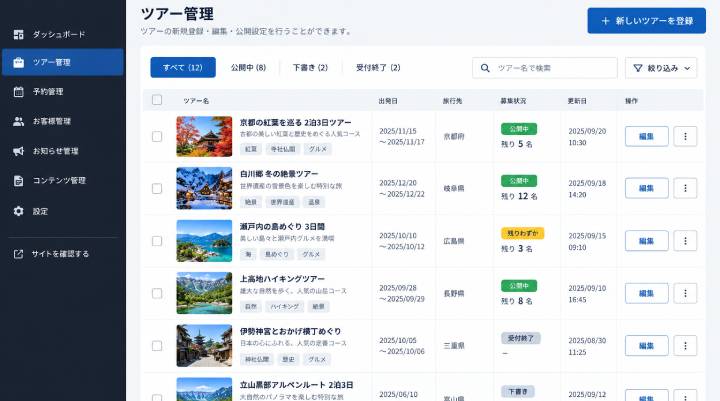 管理画面イメージ